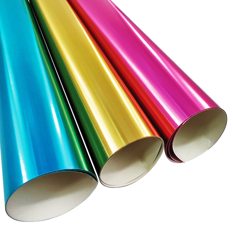 CARTULINA DOBLE FAZ F/V `OK` C.14/230GR.PQ.10PZ.50X70CM.METALIZADA BRILLO