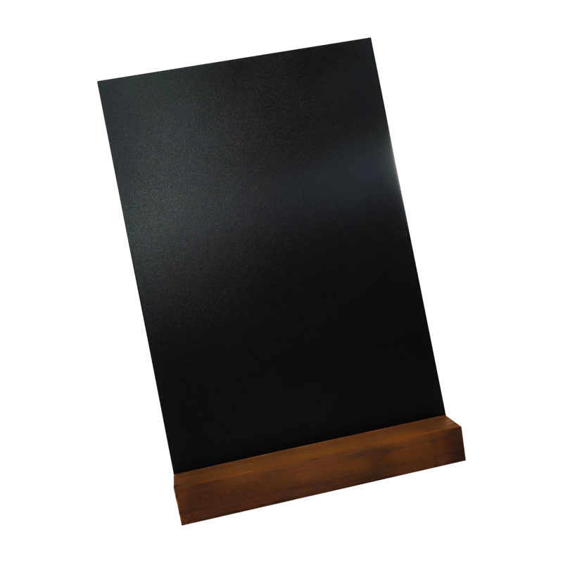 PIZARRA NEGRA `OK` 23x15cm.CJ.1pz.T/MOSTRADO C/BASE P/CAFETERIA