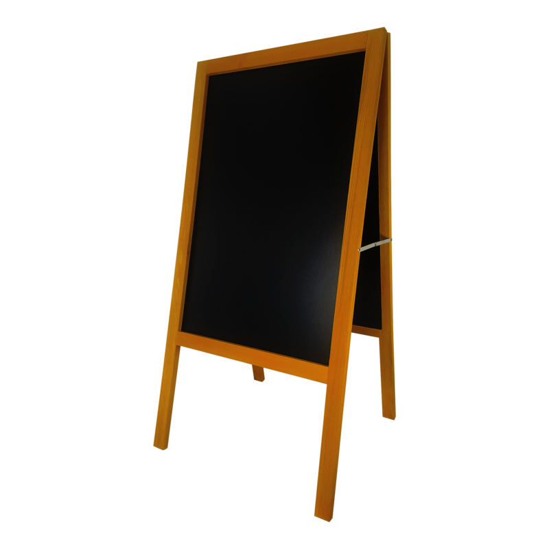 PIZARRA NEGRA `OK` 100x50cm.CJ. 1pz.T/CABALLETE DOBLE P/RESTAURANTE