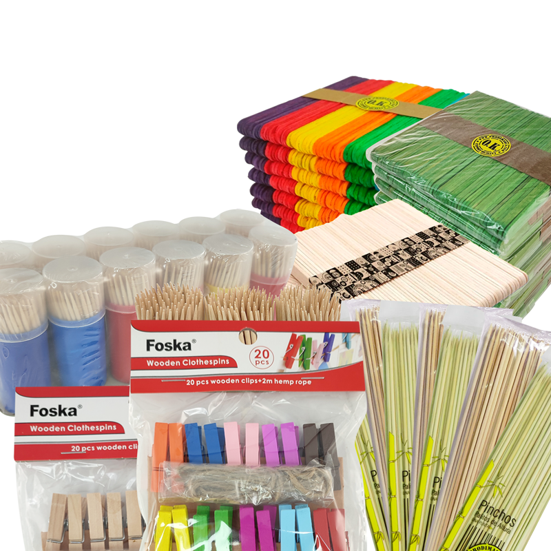 Paletas/Palitos/Pinzas de Madera