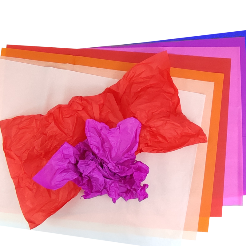 PAPEL SEDA COLOR `OK` 17GR.50X70CM.PQ.100PZ