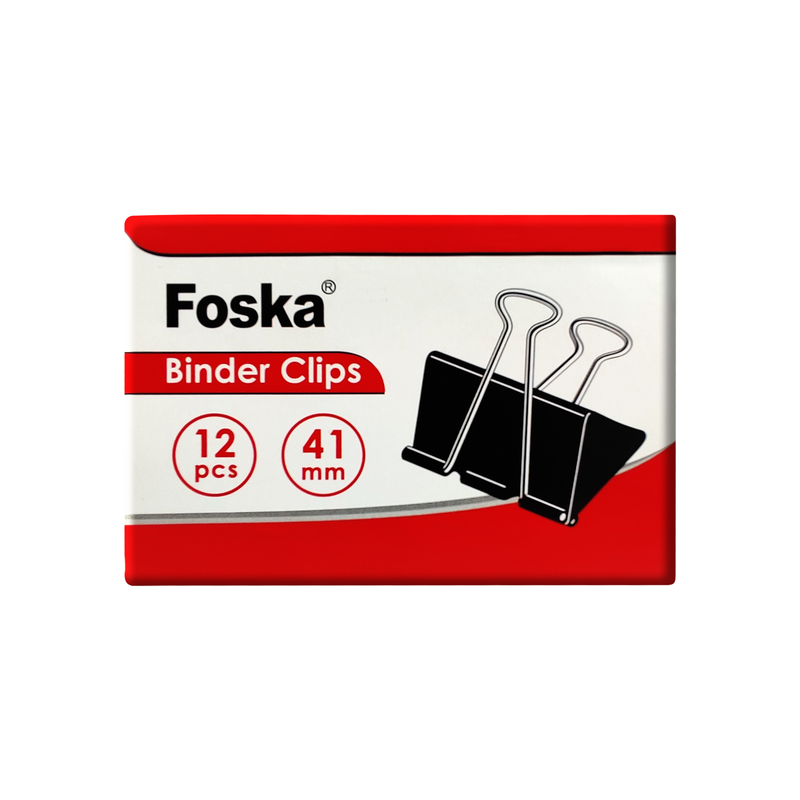 GANCHOS DE MORDAZA `FK` CJ.12pz.41mm.CROMADO+NEGRO T/REBATIBLE