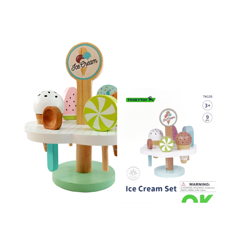 JUEGO DIDACTICO 'KC' SERVICIO DE HELADOS P/3 AÑOS O +.JG.1kt.9pz.CHAPEC/MDF/ENEBRO