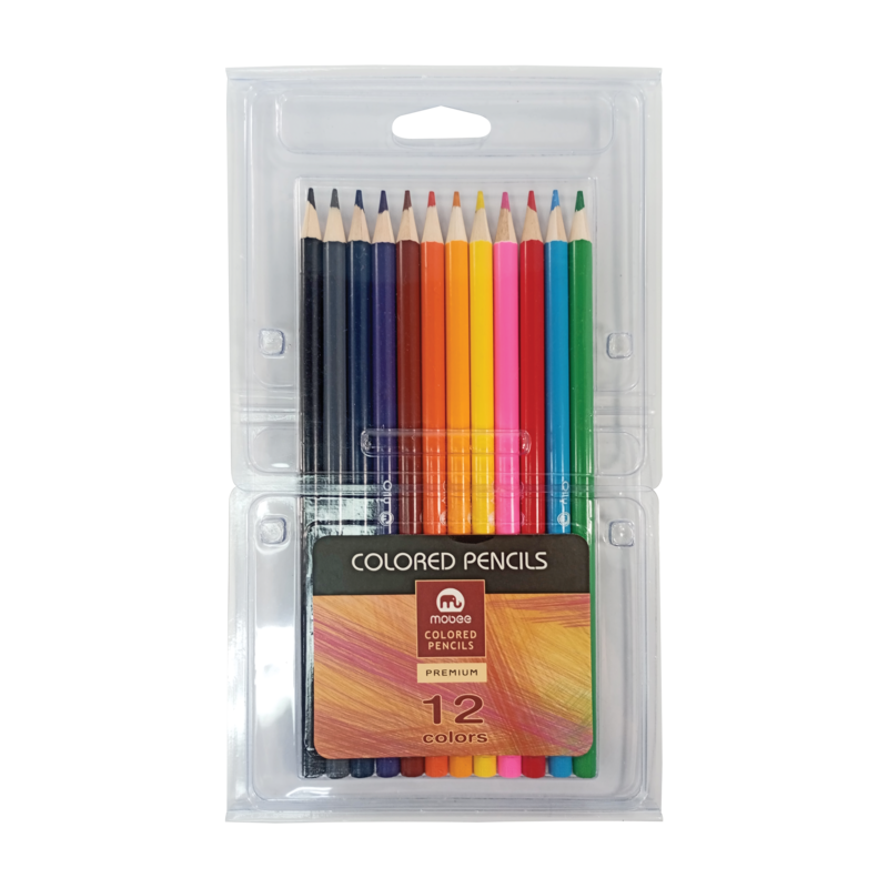 CREYONES/LAPIZ DE COLORES `MB` REDONDO PROFESIONAL CJ.1st.x12 COL.MINA DIAM.2,5mm.