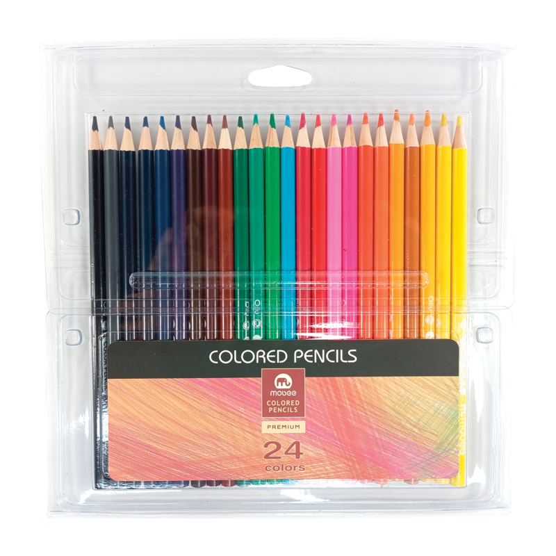 CREYONES/LAPIZ DE COLORES `MB` REDONDO PROFESIONAL CJ.1st.x24 COL.MINA DIAM.2,5mm.