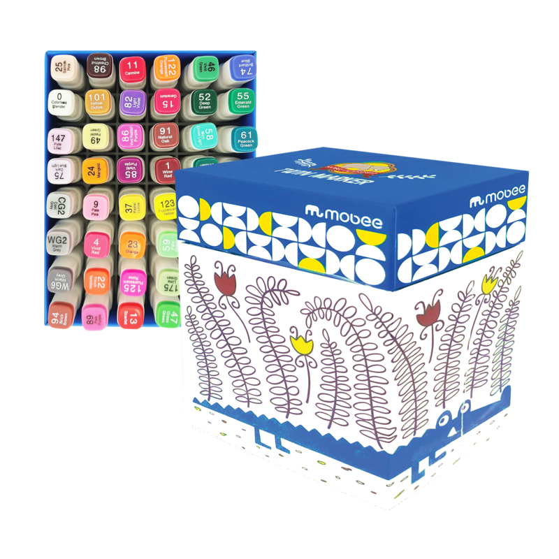 MARCADOR P/DISEÑO GRAFICO `MB` TWIN MARKER CINCEL+FINO ST.48pz.COL.SURT.