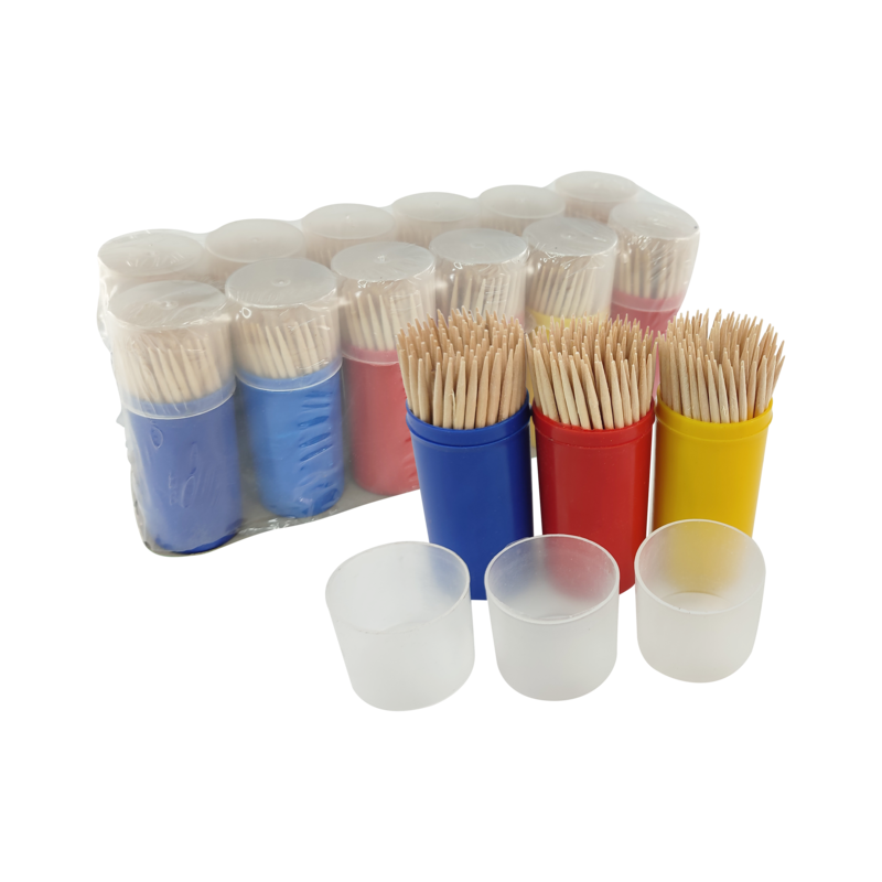 PALILLOS MONDADIENTES `OK` BT.C/ 40bl.C/12tb.x100pz.C/U.DOBLE PUNTA