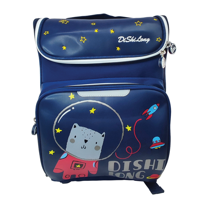 MORRAL ESCOLAR FK ERGONOMICO/IMPERMEABLE/REFLECTIVO EP.1pz.44x31x13cm.AZUL