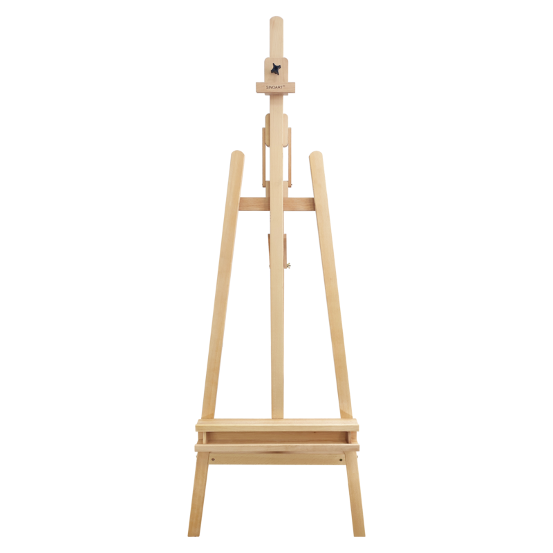 CABALLETE ARTISTICO MADERA T/ESTUDIO `SA` CJ.1PZ.LYRA INCLINABLE ALTURA REGUL.67X104X178(231)CM.BARNIZ.