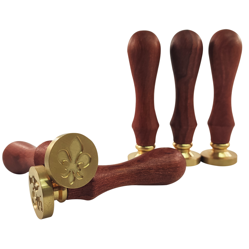 SELLO P/LACRES SA BRONCE 30MM.C/MANGO MADERA BL.1PZ