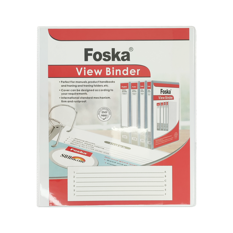 CARPETA ANILLOS `FK` CA/OF/A4 C/2 AROS 80mm.TIPO D C/LOMO 50mm.TAPA DURA C/BOLSILLO