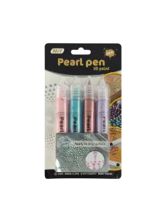 PEGAMENTO COLA DECORATIVA (PVV) "FK" PEGALOTODO BL.4PZ.X20CC.C/U.3D PERLADA COL.SURT.