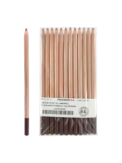 LAPIZ ARTISTICO `SA` CARBONCILLO TONALIZADO P/DISEÑO CJ.12pz.SANGUINA