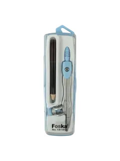 COMPAS ESCOLAR `FK` T/ADAPTADOR UNIVERSAL MULTIPLE BL.1pz.METALICO C/ESTUCHE