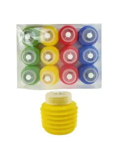 SACAPUNTAS ESCOLARES "FK" PLASTICO C/DEPOSITO CJ.12PZ.GDE.6X5CM.1 PUNTA T/FUELLE COL.SURT.