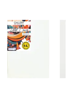 LIENZO C/BASTIDOR C/CUÑAS `SA` 3.8 GRAPA REVERSO PQ.1pz.GALERY 320gr. 60x80cm.(24x31")