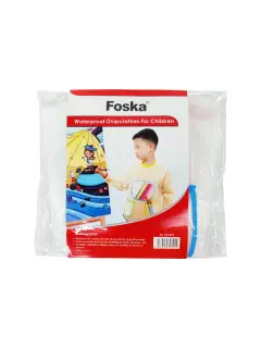DELANTAL ESCOLAR 'FK' IMPERMEABLE (EP).1pz.TALLA S 1-6 AÑOS GOMA EVA