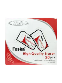 BORRADOR DIBUJO TECNICO `FK` CJ.20pz.57x21x10mm.PVC LIMPIADOR EXTRA-SOFT PROFESIONAL