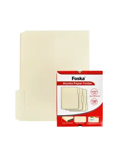 CARPETA MANILA STÁNDAR 165GR.PQ.100PZ.SIN GANCHO 240X295MM.CARTA
