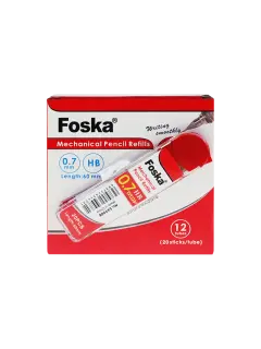 MINAS POLIMERIZADAS `FK` 0,7mm.CJ.12tb.x20pz.C/U. HB NEGRO INTENSO