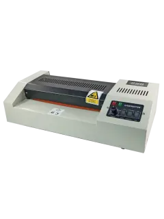 MAQUINA LAMINADORA FK TAMAÑO CA/OF/A4 110volts.CJ.1pz.RODILLOS DE ACERO SERVICIO PESADO