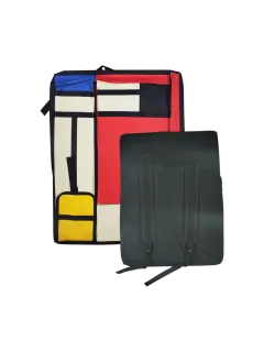 PORTAFOLIO ARTISTICO `SA` DELUXE 65X50X5CM.PQ.1PZ.C/CIERRE+ASA SINTETIC MULTICOLOR