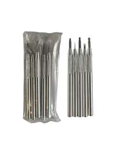 REPUJADORES/CALADORES P/TARJETERIA `OK` ALUMINIO JG.5pz.K1/K4/R1/B3/B4