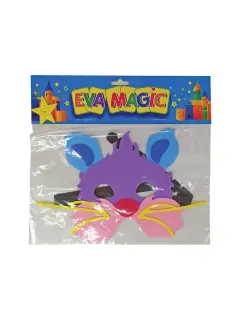 FOAMY COTILLON `EM` FIG.BL.1pz.2x350x350mm.MASCARA GATO