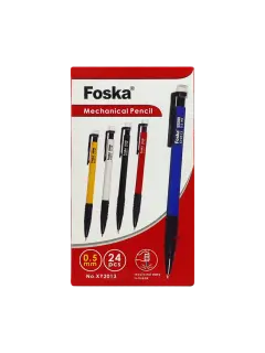 PORTAMINAS `FK` 0,5mm.CJ.24pz.PLASTICO PUNTA PLASTICA RETRACTIL COL.SURT.