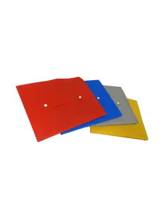 CARPETA SEGURA PLASTICA (PE) OK CA/A4 PQ.10pz.T/SOLAPA C/FUELLE COL.SURT.