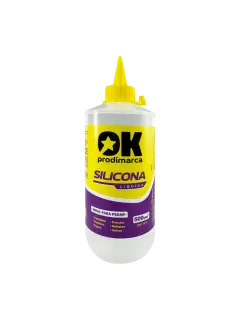 PEGAMENTO SILICONA (SI) LIQUIDA "OK" P/FOAMYS/PAPELES/USO GENERAL CJ.6PZ.X500CC.C/U.