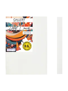 LIENZO C/BASTIDOR C/CUÑAS `SA` 3.8 GRAPA REVERSO PQ.1pz.GALERY 320gr. 50x70cm.(20x28")