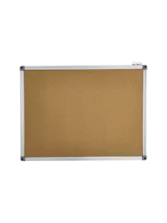 CARTELERA-CORCHO `OK` 60x45cm.CJ.10pz.MARCO ALUMINIO