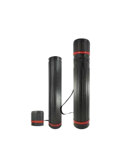 PORTAPLANO PLASTICO (PS) `SA` TELESCOPICO PQ.1PZ.DIAM.100X910>600MM.NEGRO/ROJO