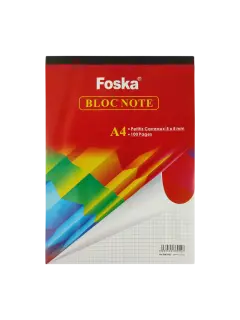 BLOCK OFICINA FK A4 CUADRICULADO AMBAS CARAS 210x297mm.70gr.PQ.10pz.x100hj.C/U.