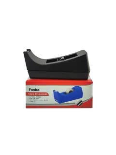 DISPENSADOR DE TEIPE OFICINA "FK" ANCHO 19MM.(1") GDE.EP.1PZ.CORE STANDARD COLOR NEGRO