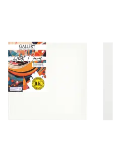 LIENZO C/BASTIDOR C/CUÑAS `SA` 3.8 GRAPA REVERSO PQ.1pz.GALERY 320gr. 50x50cm.(20x20")