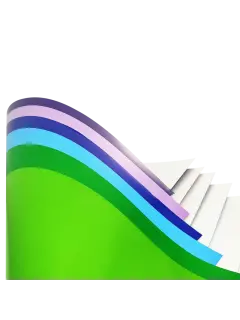 CARTULINA DOBLE FAZ F/V "OK" C.16/0,41MM./273GR.PQ.20PZ.50X70CM.COLOR-BRILLO