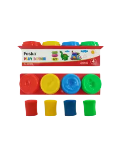 MASA SINTETICA P/MODELAR `FK` PLASTIGOMA-FOAMY PQ.12pz.x10gr.C/U.COLORES PASTEL SURT.