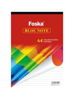 BLOCK OFICINA FK A4 RAYADO AMBAS CARAS 210x297mm.70gr.PQ.10pz.x50hj.C/U.