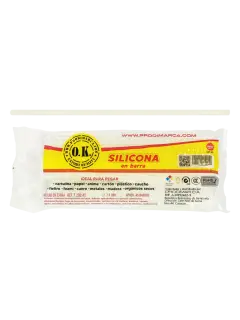 PEGAMENTO SILICONA (SI) EN BARRA `OK` TRANSPARENTE 7x280mm.PQ.45pz/500gr.