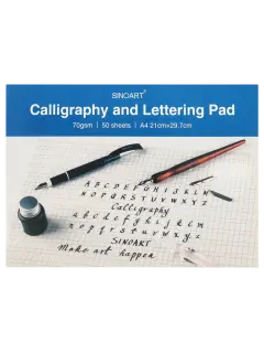 BLOCK ARTISTA CALIGRAFIA `SA` 70GR.50HJ.21X30CM.PQ.1PZ.CALLIGRAPHY TINTAS/LIBRE DE ACIDO