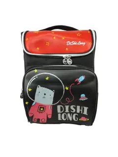 MORRAL ESCOLAR 'FK' ERGONOMICO/IMPERMEABLE/REFLECTIVO EP.1pz.44x31x13cm.NEGRO