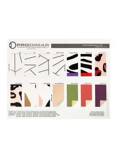 MUESTRARIO PRODIMARCA PAPEL FILM "COREANO" OUYA BITONO-OPACO-COLOR