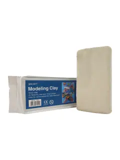 ARCILLA SINTETICA P/MODELAR `SA` GRES PQ.500GR.SECADO RAPIDO 24 HS.TONO BLANCO CALIDO