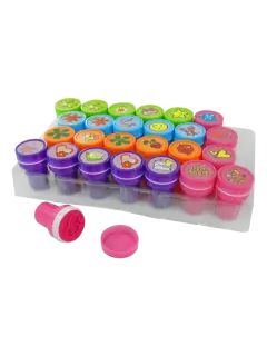 SELLO TEMATICO DECORATIVO FK DIAM.20mm.CJ.26pz.FIGURAS INFANTILES FORMAS SURT.