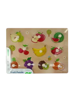 JUEGO DIDACTICO 'KC' ROMPECABEZAS DE FRUTAS P/18 MESES O +.JG.1kt.13pz.ENELDO/CHAPEC