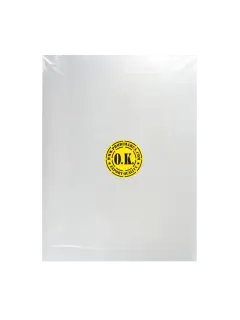 LAMINA DE ACETATO (PVC) `OK` CRISTAL SKY CAL.0,25MM.45X30CM.PQ.12PZ.