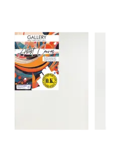 LIENZO C/BASTIDOR C/CUÑAS `SA` 3.8 GRAPA REVERSO PQ.1pz.GALERY 320gr. 90x120cm.(35x48")