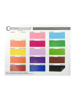 MUESTRARIO PRODIMARCA CARTULINA "DOBLE FAZ" REVERSO SULFATO FV BITONO COLOR